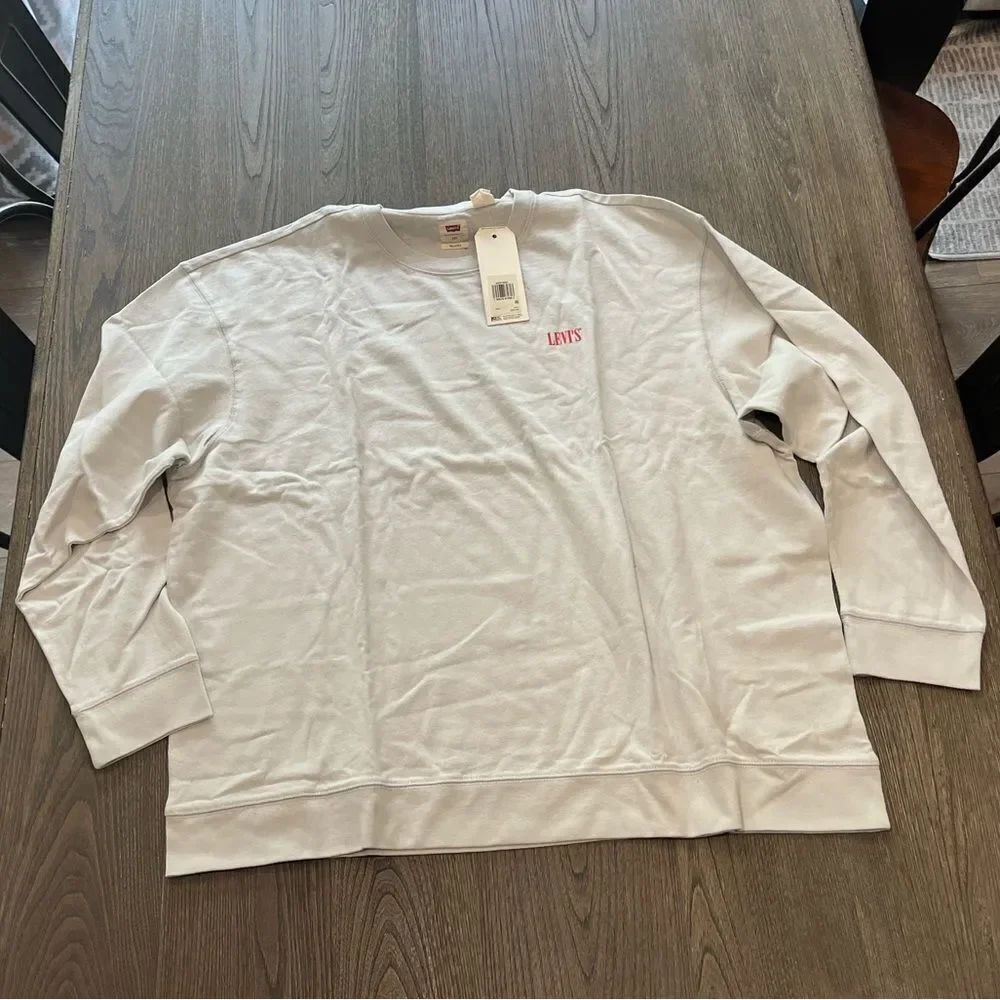 NWT Levi’s Relaxed 100% Cotton Long Sleeve Sweatshirt Size XXL